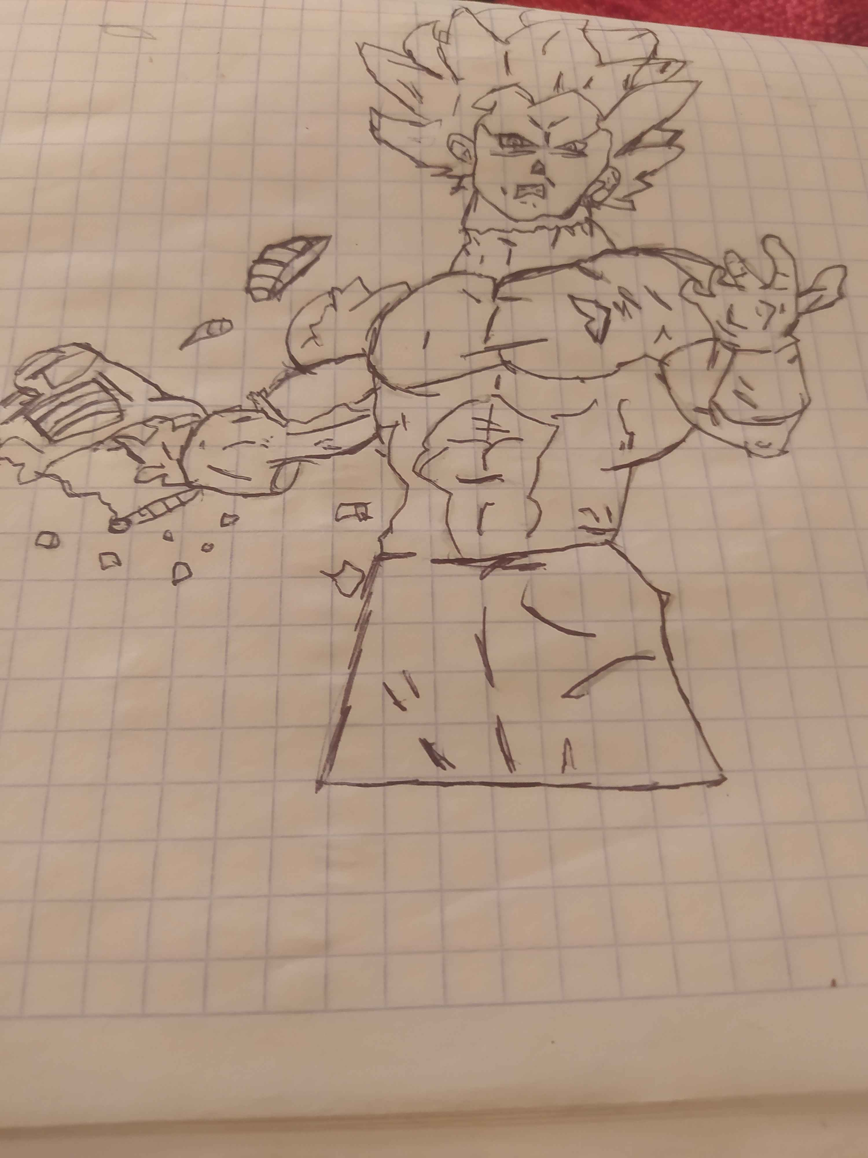 Vegeta a lápiz